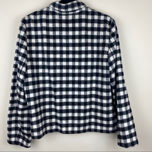 Evan Picone || Vintage Gingham Lightweight Jacket - Picture 4 of 8